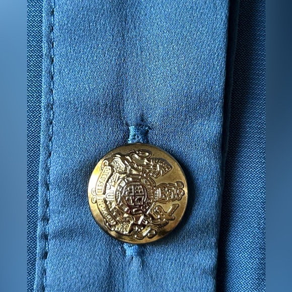 White House Black Market Long Sleeved Blouse Size Large - Picture 2 of 9